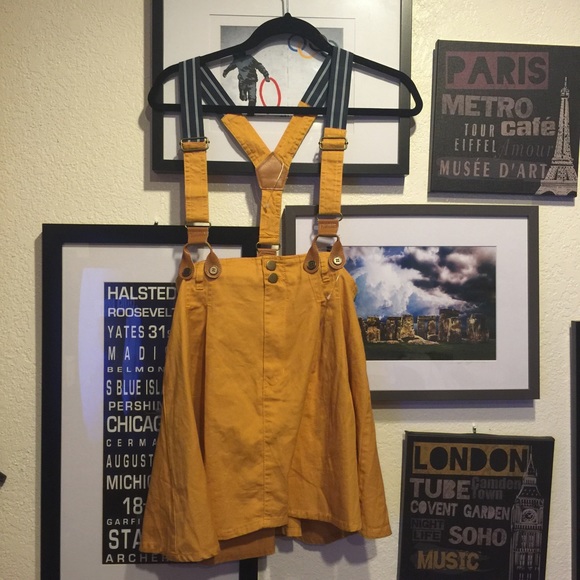 Urban Outfitters Dresses & Skirts - Japanese Mustard Jumper Skirt