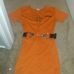 💖sale💖 Orange inmate halloween costume