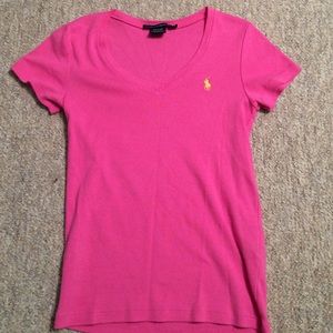 Ralph Lauren v neck sports tee