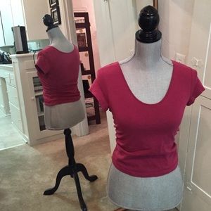 Burgundy crop top
