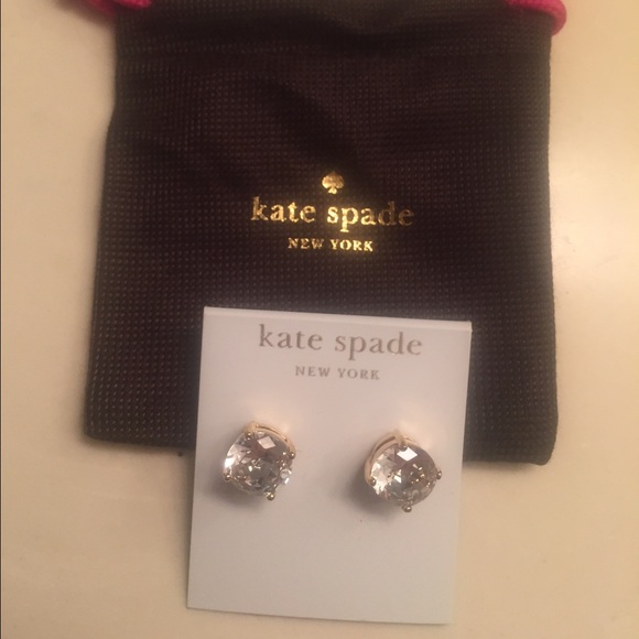 kate spade Gumdrop Earrings GOLD/CRYSTAL
New!!