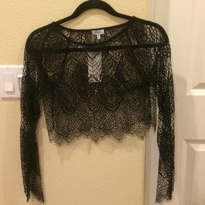 lace crop top