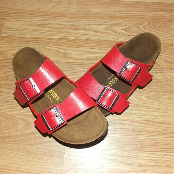 Red Birkenstocks