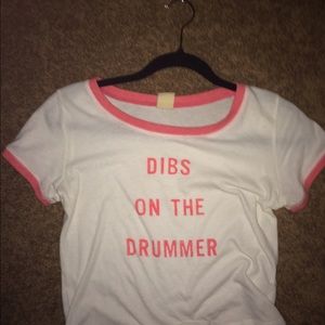 Reserved Hollister Dibs on the Drummer shirt