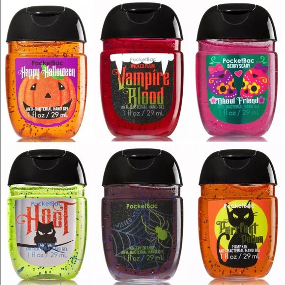 bath body works pocketbac halloween scent 6pc
