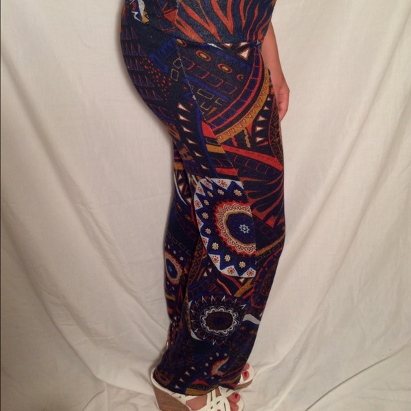 Yoyo 5 boho/tribal pattern Palazzo pants