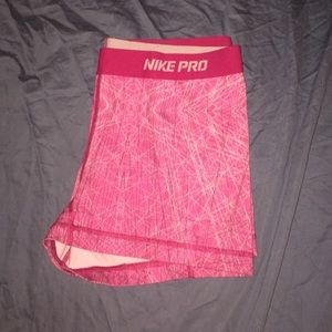 Pink nike pros