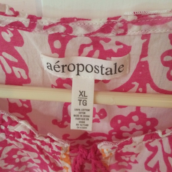 Aeropostale Multi Colored Peasant Top - Picture 3 of 3