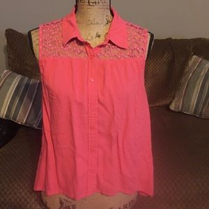 Pink Sleeveless Top