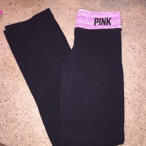 Pink yoga pants