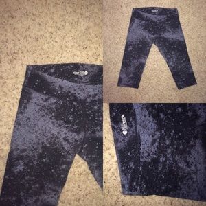 Galaxy athletic running Capri style pants