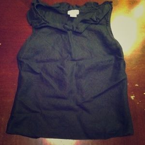 Ann Taylor 100% linen tank black