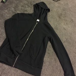 Black Zip Up hoodie