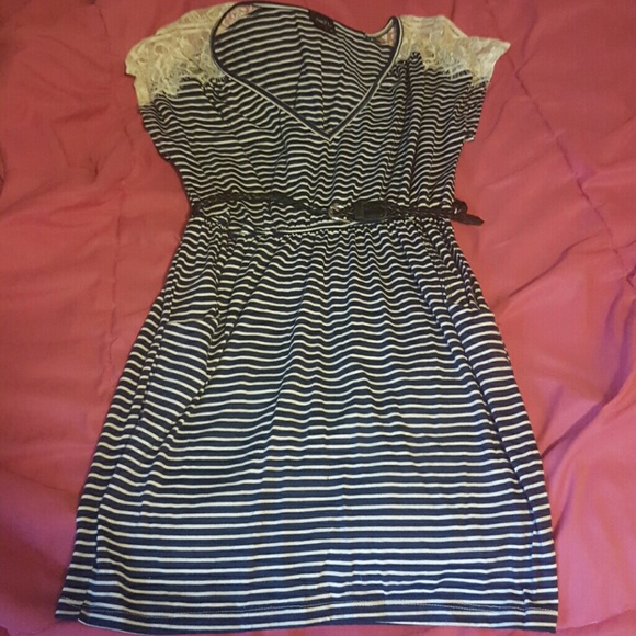 Stripped dress.