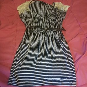 Stripped dress.