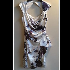 Fitted Diamond Back Lilac Dress, size 4