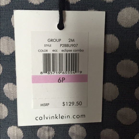 NWT chic Calvin Klein sheath dress w great design - Picture 4 of 4