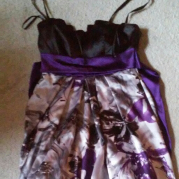 Black and purple dress
