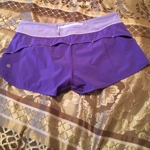Lululemon speed shorts