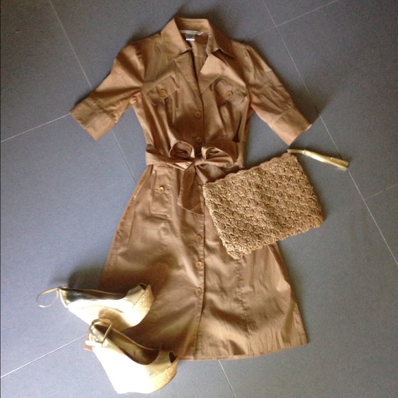 Diane von Furstenberg Dresses & Skirts - Diane Von Furstenberg 2 Roberto Safari Shirt Dress