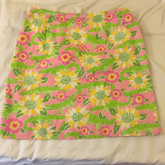 EUC Alligator Skirt