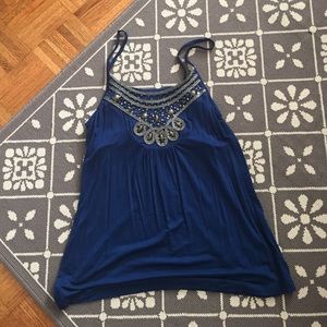 🌟BOGO50%SALE!!🌟 Royal Blue Jeweled Top