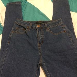 High waist skinny jeans