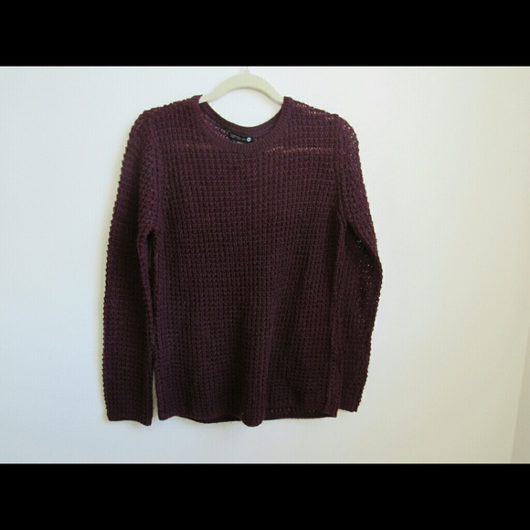 Burgundy/maroon oversized sweater