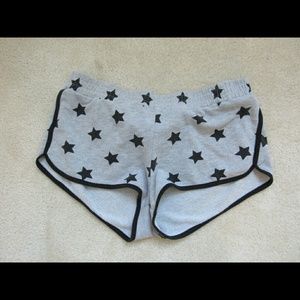 Black and gray shorts