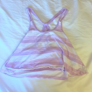 Hollister Striped Cropped Tank Top