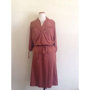 Copper Vintage 80s dress