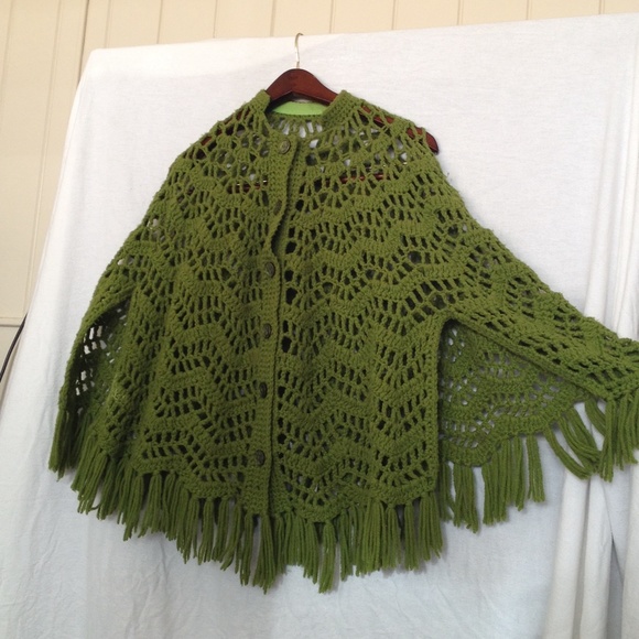 Handmade vintage poncho