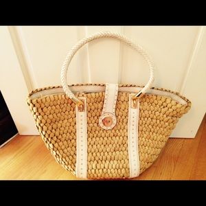 Michael Kors straw tote