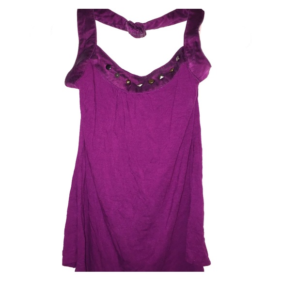 Purple halter top