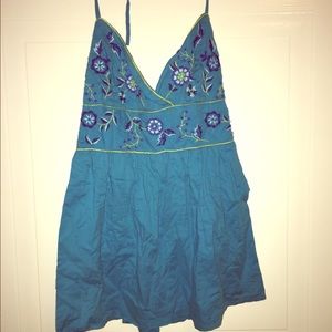 Light blue halter top