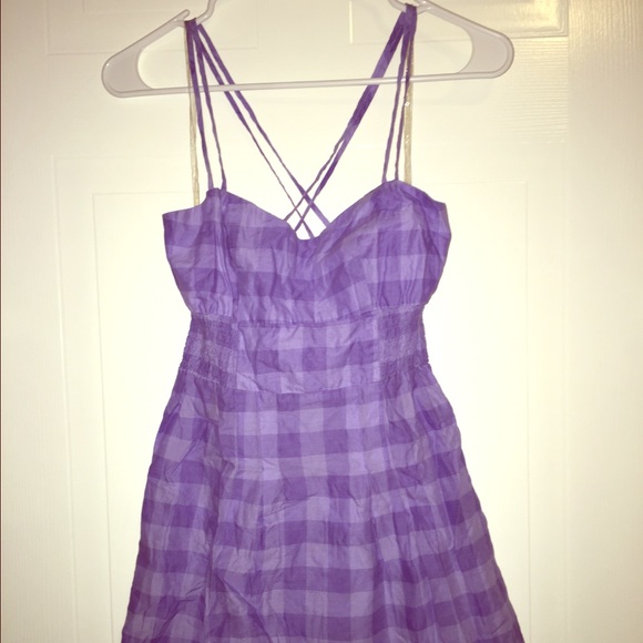 Tank top plaid purple