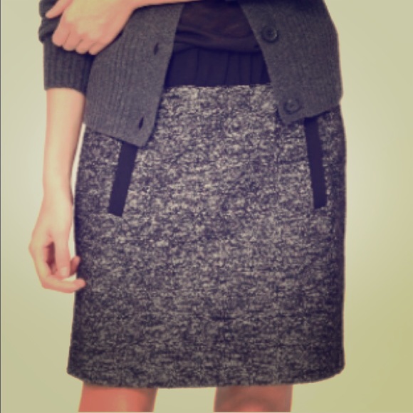 Loft Boiled Wool Skirt