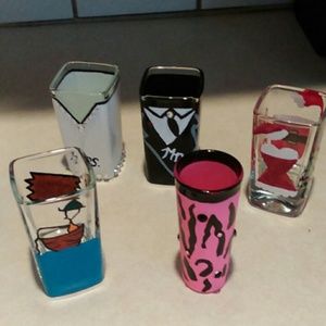 Shot glasses. Hand painted