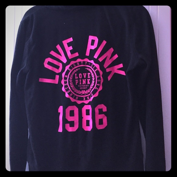 Love Pink 1986 logo on back pink dog on front