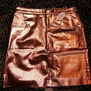 Rose gold foil skirt