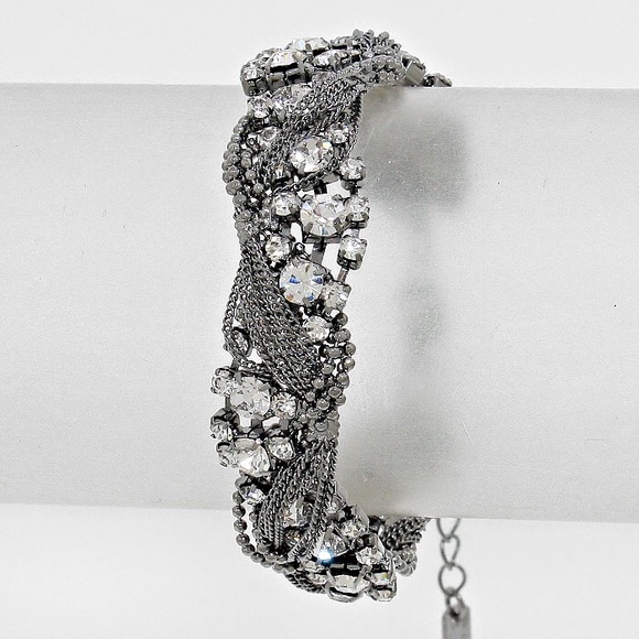 Rhinestone Evening Bracelet