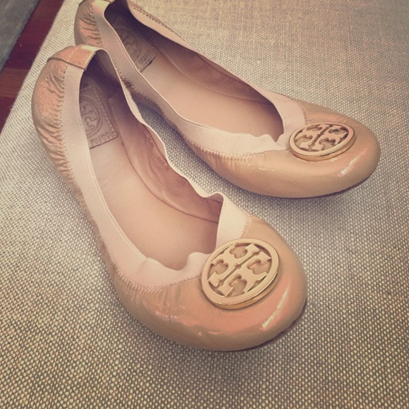 Tory burch ballet flats nude 8