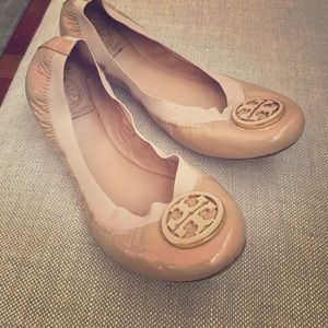 Tory burch ballet flats nude 8