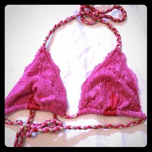 Beach Bunny Pink Lace Top