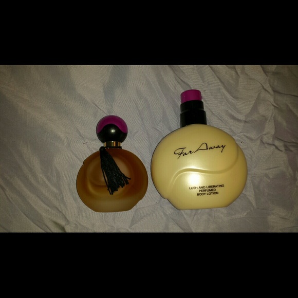 Far away perfume and lotion