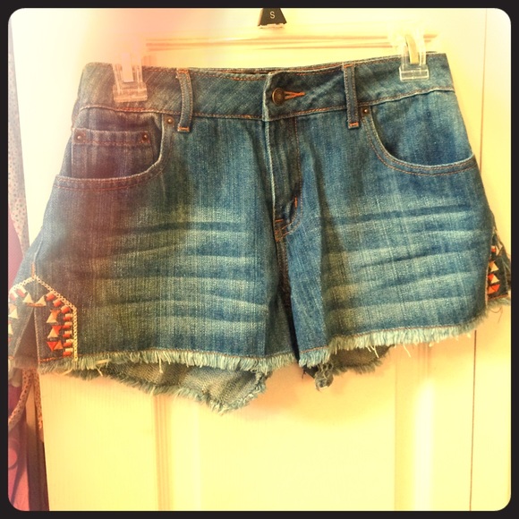 Denim shorts