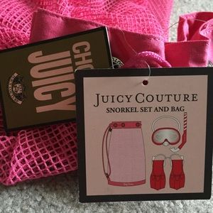Juicy couture snorkel set and bag