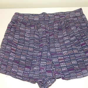 Purple pattern shorts