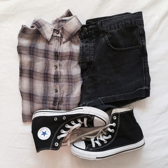 Urban Outfitters BDG Tomgirl Black Shorts