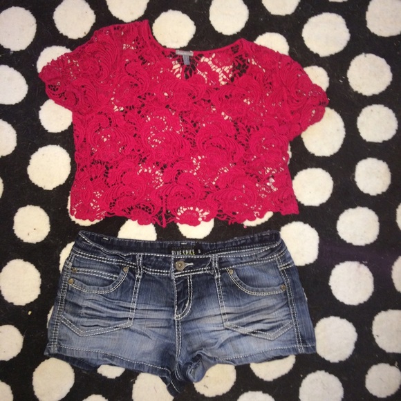 Pink crochet top